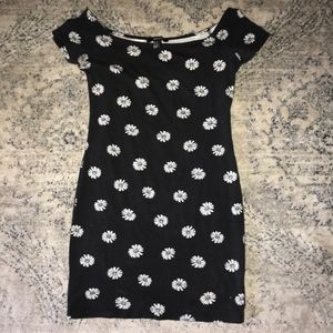 Black Floral Mini Dress